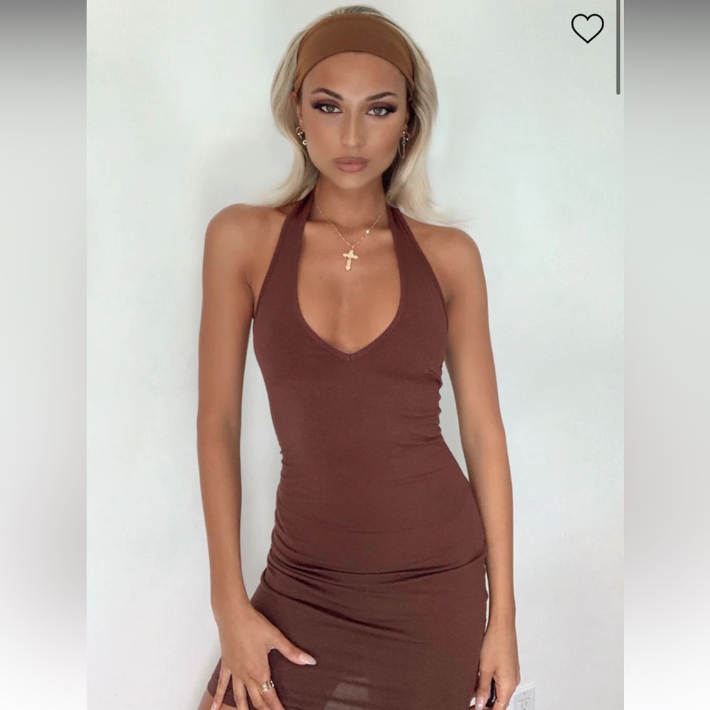 Princess Polly Kourtney halter mini dress
